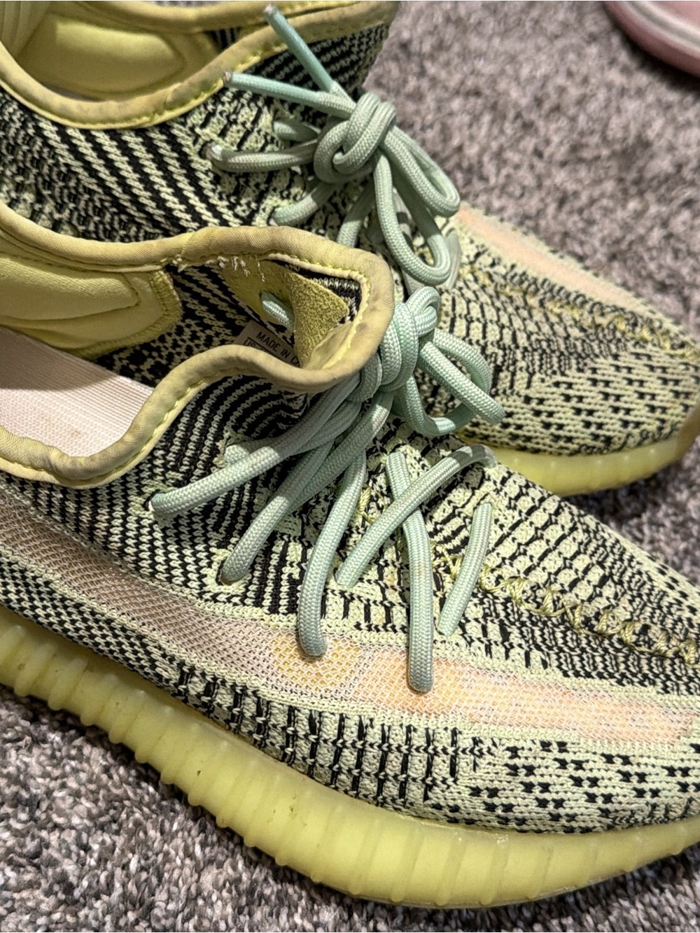 adidas Yeezy Boost 350 V2 - Pale Green and Yellow